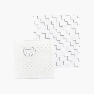 Zigzag Bamboo Scarf & Handkerchief Set (10-Pack)