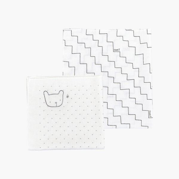Zigzag Bamboo Scarf & Handkerchief Set (10-Pack)