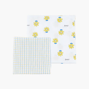 Brick Daisy Bamboo Scarf & Handkerchief Set (10pcs/Pack)