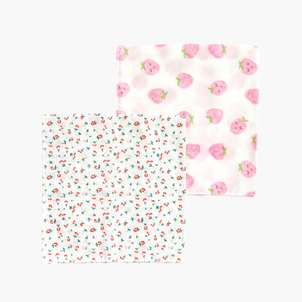 Strawberry Bamboo Handkerchiefs (10pcs/Pack)
